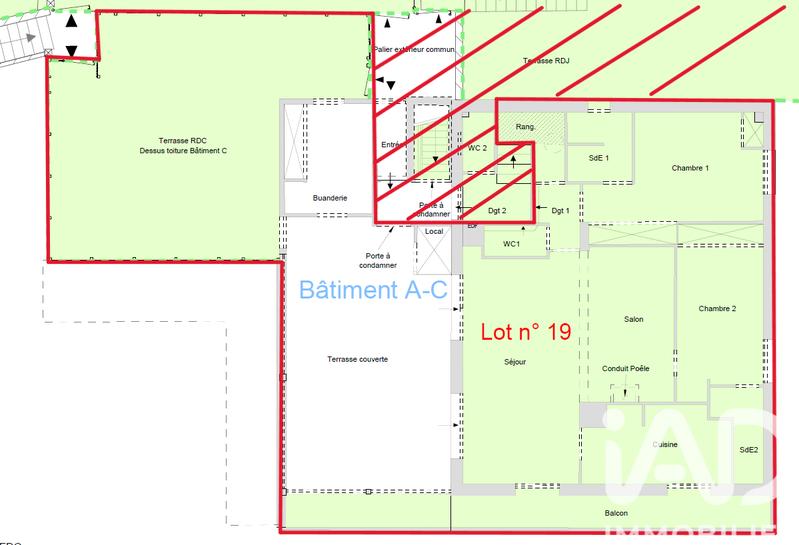 Appartement - 84 m² - 4 pièces