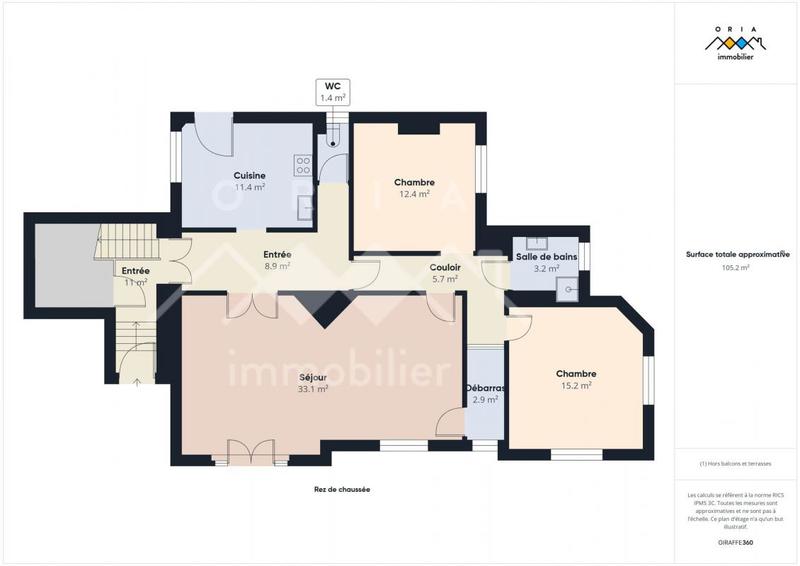 Maison de maîtres - 196 m² - 8 pièces