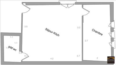 Appartement - 27 m² - 2 pièces