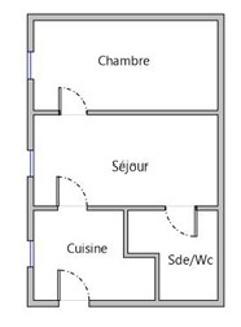 Appartement - 28 m² - 2 pièces
