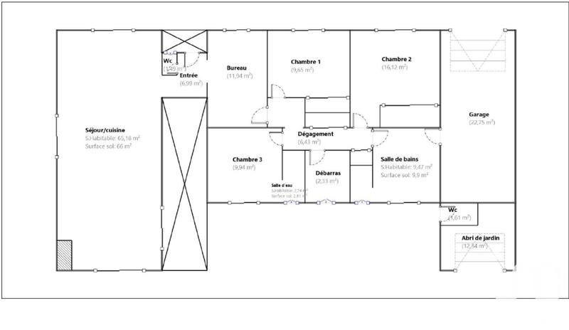 Maison - 142 m² - 5 pièces
