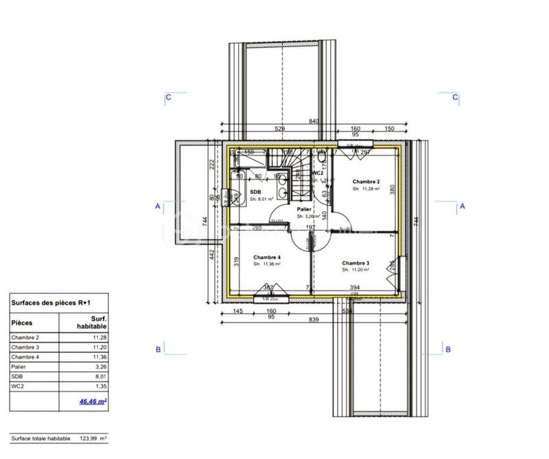 Maison - 123 m² - 6 pièces