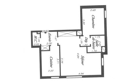 Appartement - 48 m² - 3 pièces
