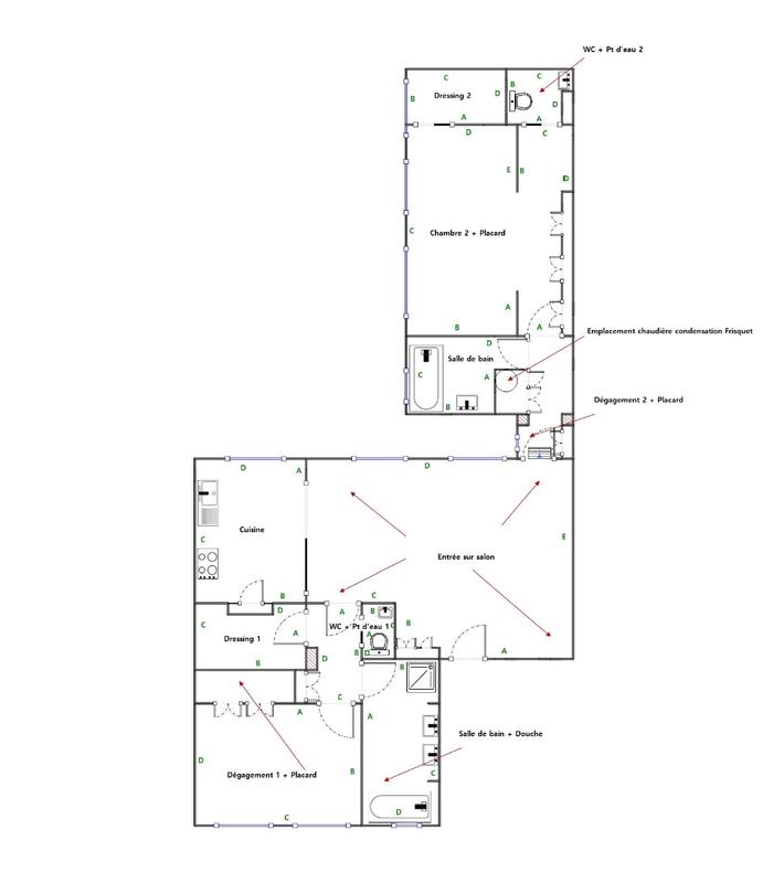 Appartement - 105 m² - 3 pièces
