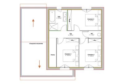 Maison - 92 m² - 4 pièces