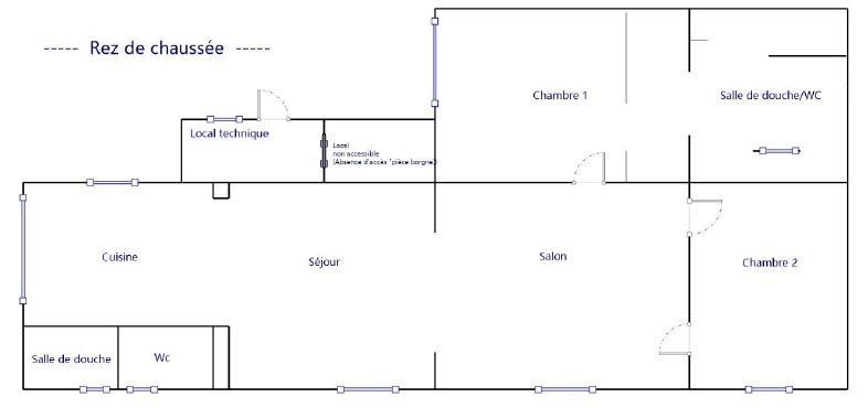 Maison - 72 m² - 3 pièces