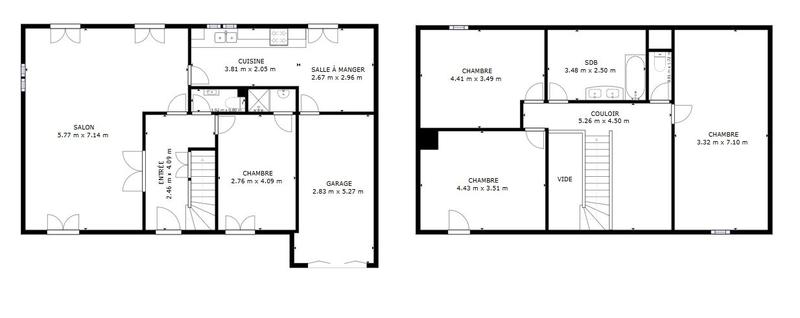 Maison - 125 m² - 6 pièces