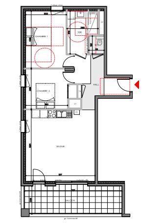 Appartement - 68 m² - 3 pièces