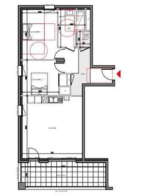 Appartement - 68 m² - 3 pièces