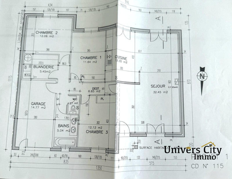 Maison - 99 m² - 5 pièces