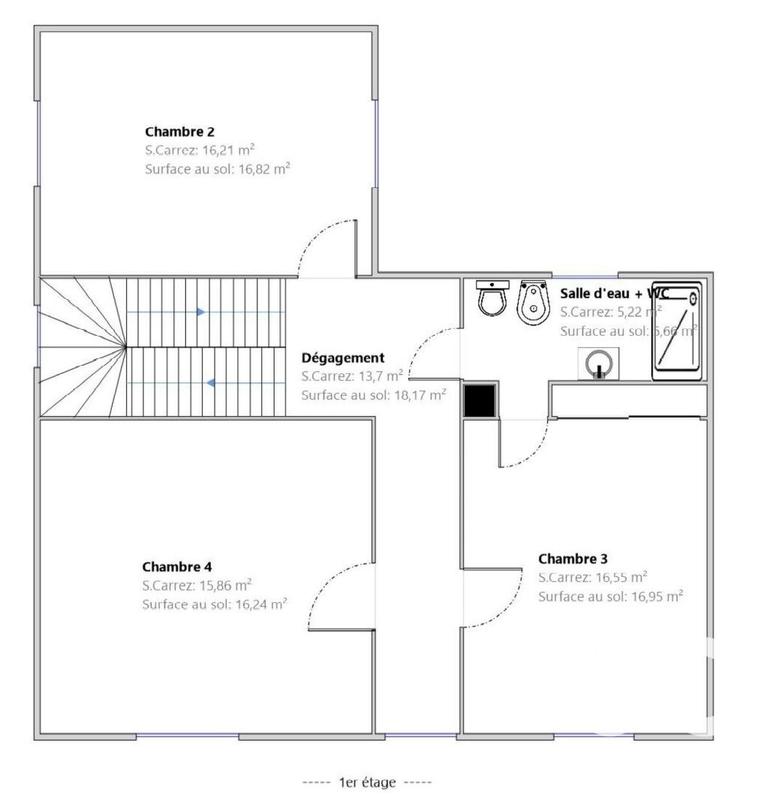 Maison de ville - 166 m² - 6 pièces