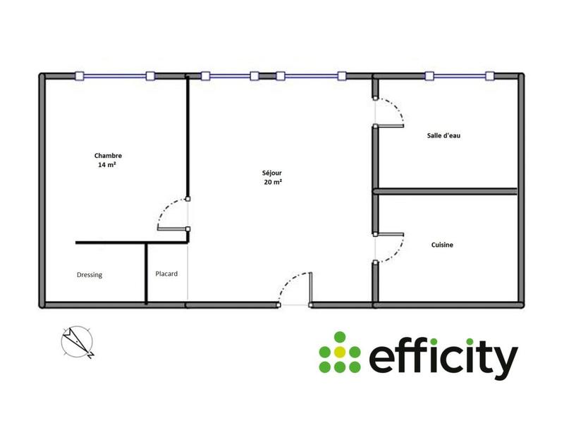 Appartement - 44 m² - 2 pièces