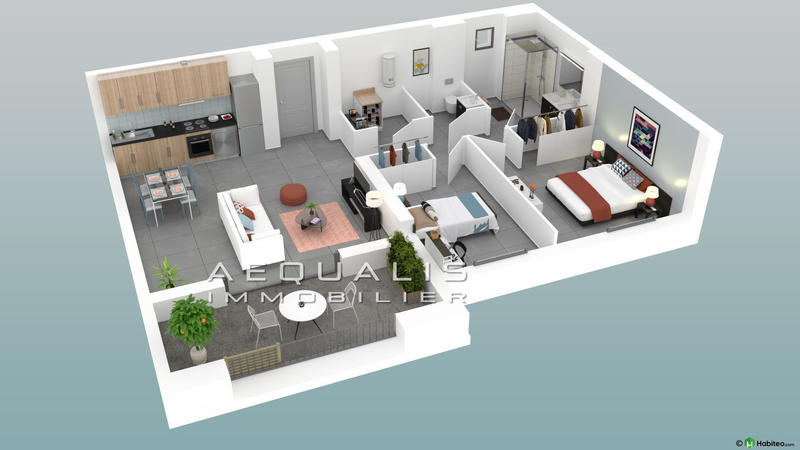 Appartement - 67 m² - 3 pièces