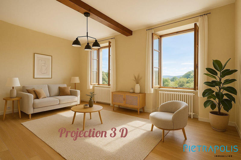 Maison ancienne - 63 m² - 3 pièces