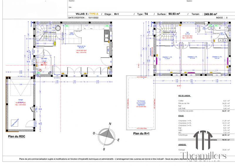 Maison - 91 m² - 4 pièces