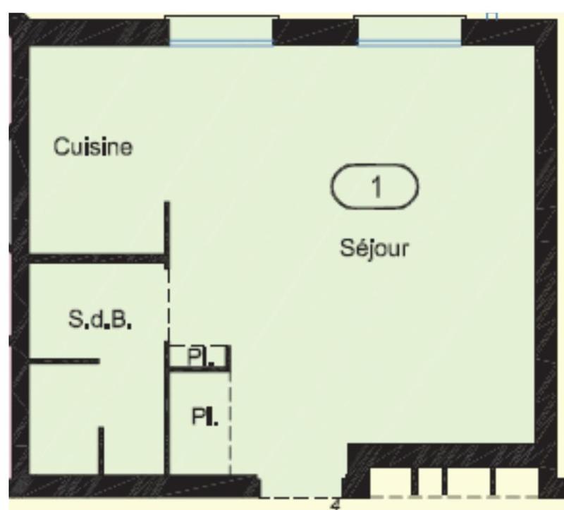 Appartement - 28 m² - 1 pièce