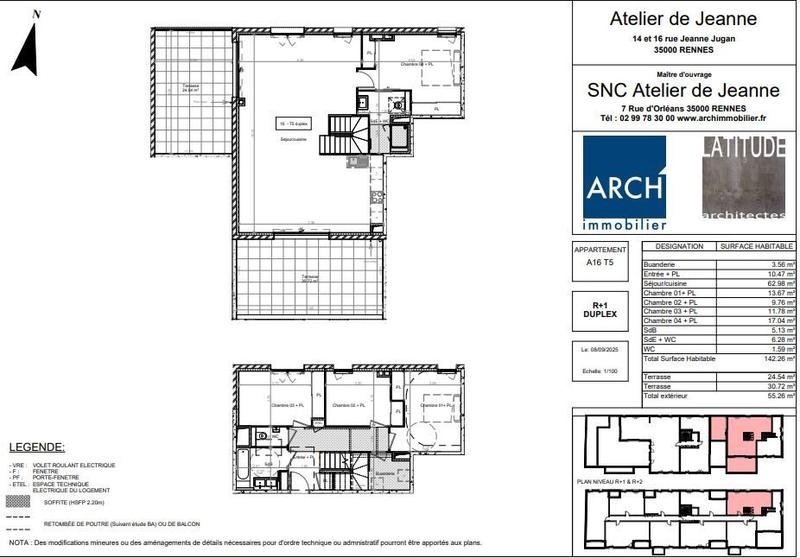 Appartement - 142 m² - 6 pièces