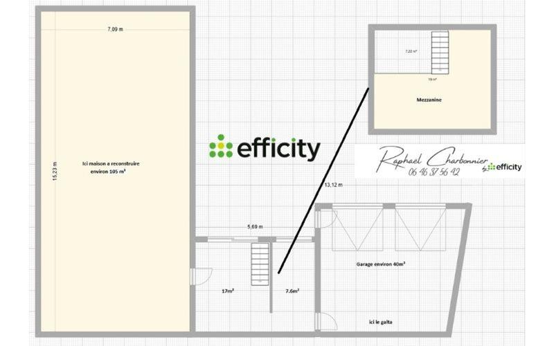 Pavillon - 75 m² - 2 pièces