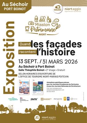 Exposition &quot;Quand les façades racontent l'histoire&quot; au Séchoir à Port Boinot à Niort