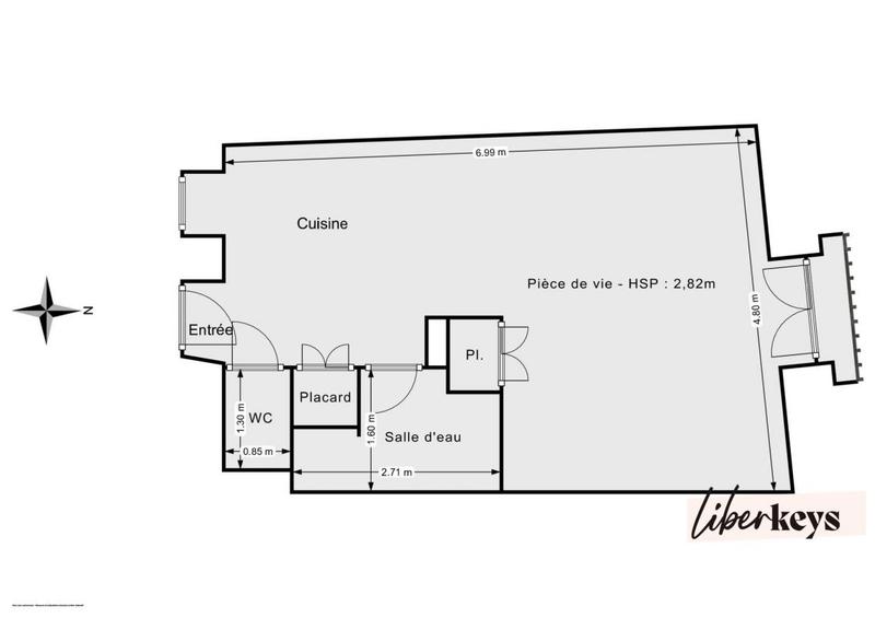 Studio - 32 m² - 1 pièce
