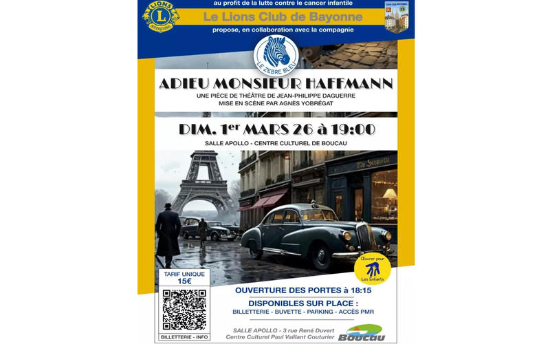 Pièce de théâtre : "Adieu Monsieur Haffmann"