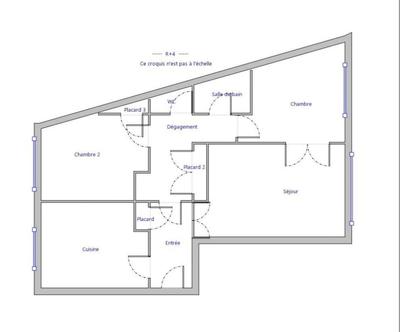 Appartement - 68 m² - 3 pièces