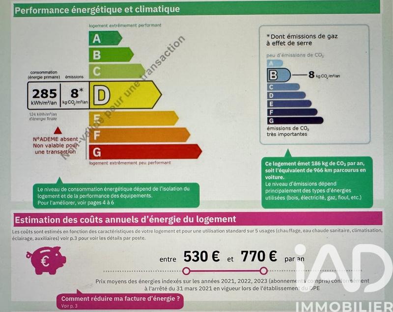 Appartement - 21 m² - 2 pièces
