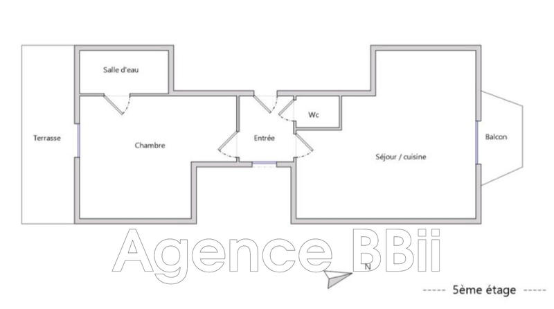 Appartement - 38 m² - 2 pièces