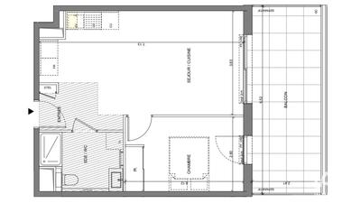 Appartement - 42 m² - 2 pièces