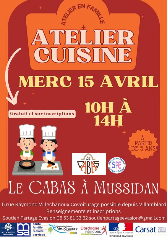 Atelier cuisine enfants