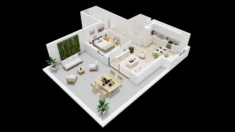 Appartement - 54 m² - 2 pièces