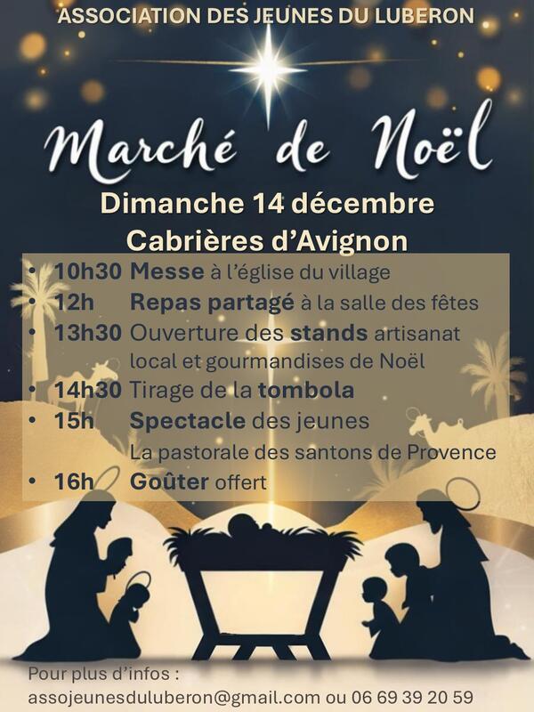 Marché de noël des jeunes du luberon