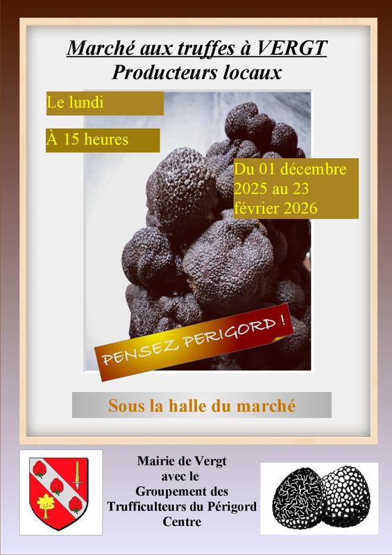 Marché contrôlé aux truffes-Vergt