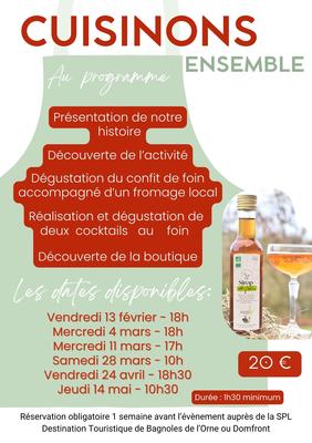 Atelier découverte du foin culinaire - Degustonfoin