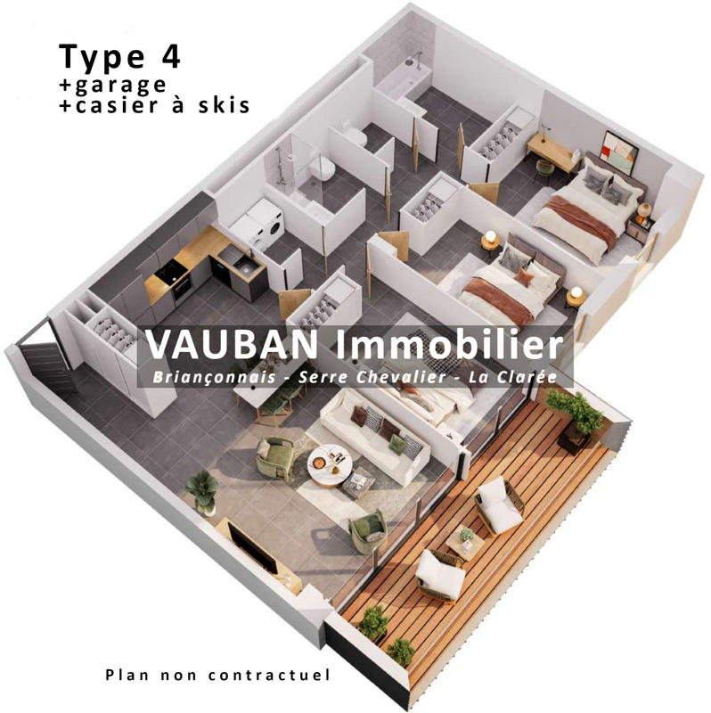 Appartement - 91 m² - 4 pièces