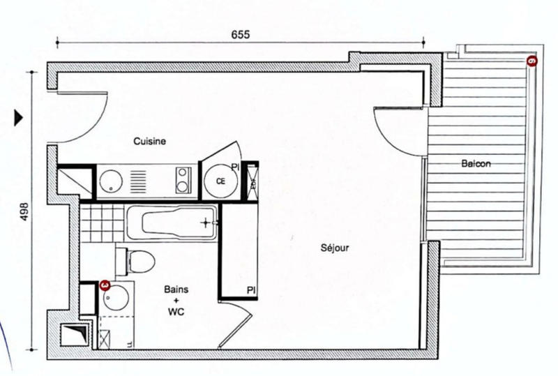 Appartement - 30 m² - 1 pièce