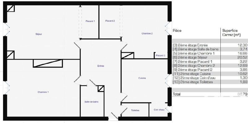 Appartement - 87 m² - 4 pièces