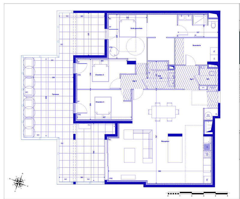 Appartement - 132 m² - 4 pièces