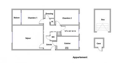 Appartement - 60 m² - 3 pièces