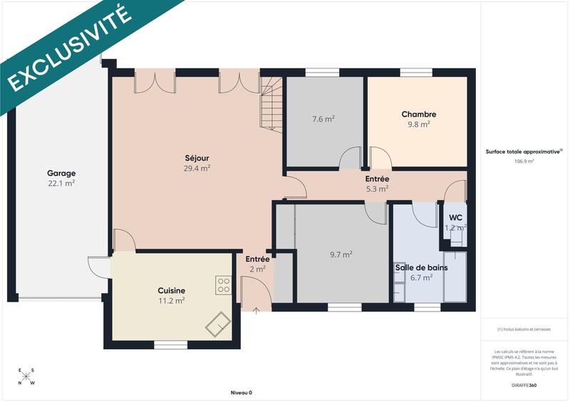 Maison - 115 m² - 6 pièces