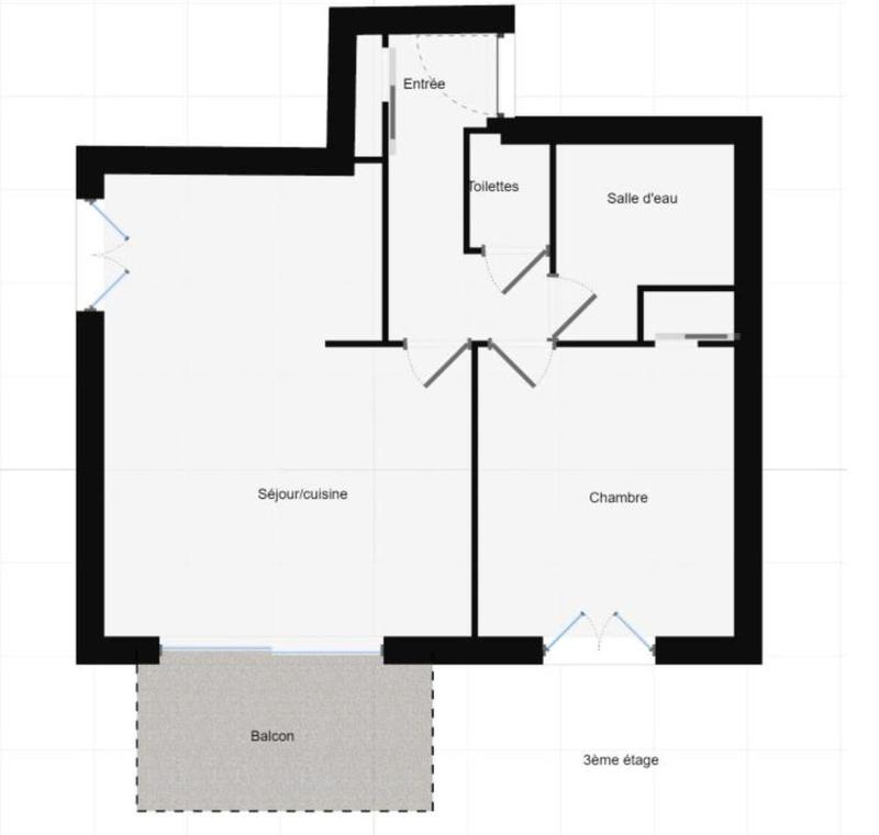 Appartement - 39 m² - 2 pièces