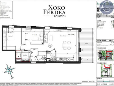 Maison - 65 m² - 3 pièces