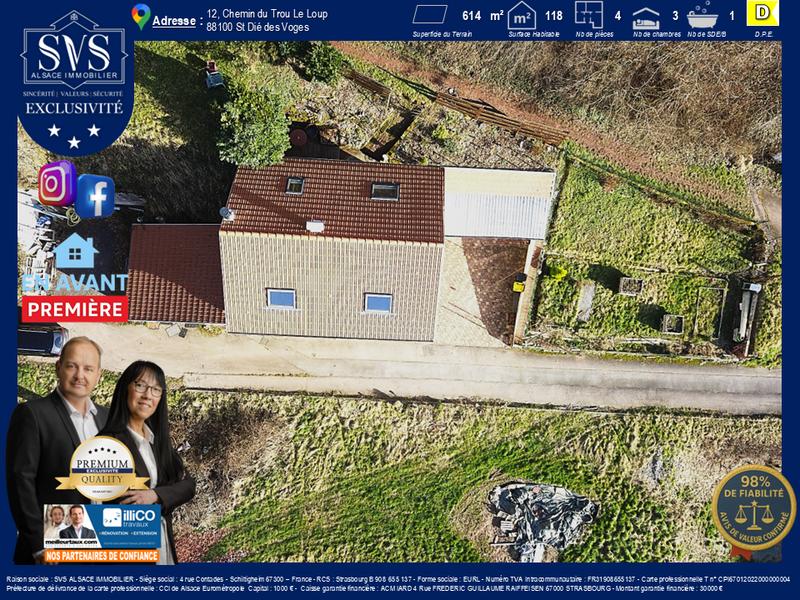 Maison - 118 m² - 4 pièces