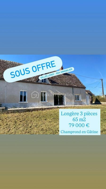Longère - 65 m² - 3 pièces