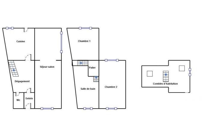 Maison - 86 m² - 5 pièces