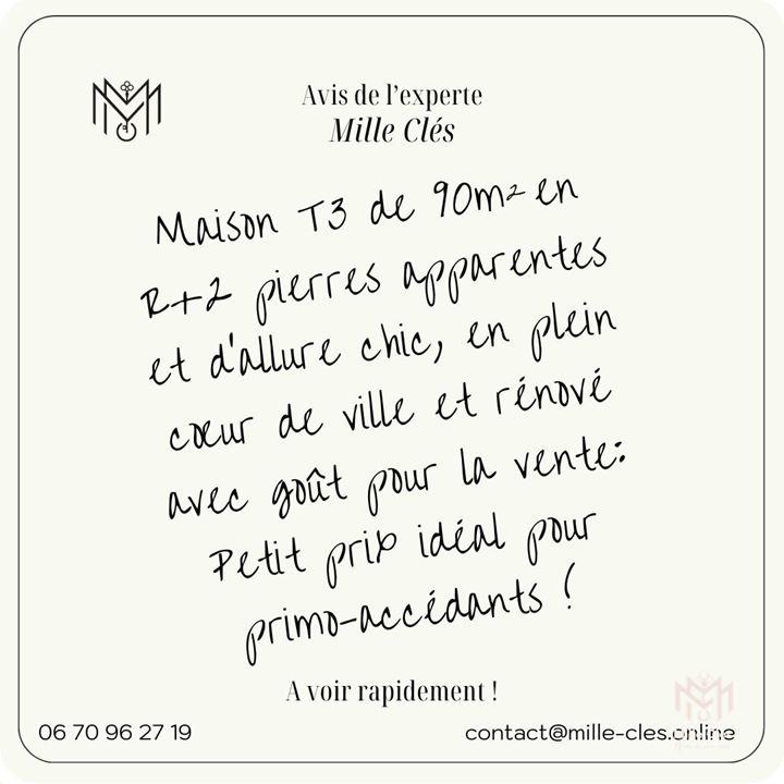 Maison de village - 90 m² - 3 pièces