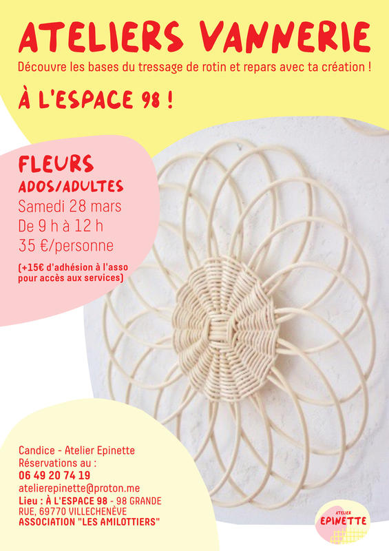 Atelier Vannerie - Fleurs