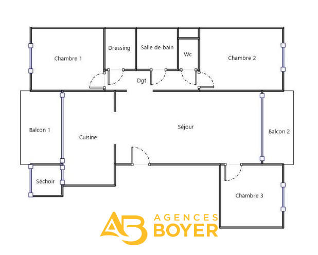 Appartement - 78 m² - 4 pièces