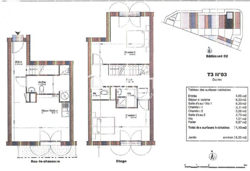 Appartement - 71 m² - 3 pièces