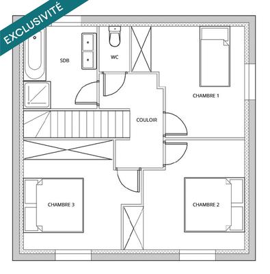 Maison - 92 m² - 4 pièces